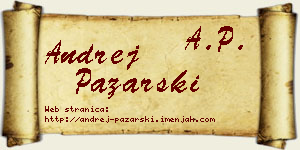 Andrej Pazarski vizit kartica